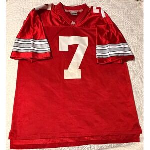 Colosseum Ohio State Buckeyes Jersey Mens XL Red Football Number 7 Stitched NCAA
